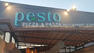 PESTO Pizza amp Pasta Restaurant Perissa Santorini [upl. by Yhprum]