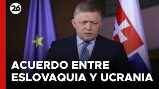 GUERRA RUSIA  UCRANIA  Eslovaquia y Ucrania acuerdan el tránsito del gas ruso [upl. by Akcirehs]