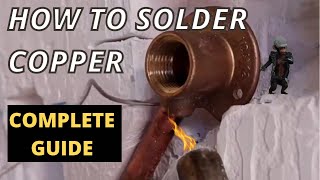 How to properly solder copper water pipes diy [upl. by Llenyr]