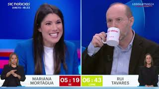 BE vs LIVRE  Mariana Mortágua vs Rui Tavares  Eleições Legislativas 2024 [upl. by Douville]