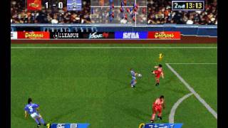 JLeague Victory Goal 96 gameplay Sega Saturn SSF 012 Beta R3 [upl. by Trace859]