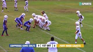 CTX  Copperas Cove Colts vs Fort Hood Cadets  12u Football [upl. by Irolav]