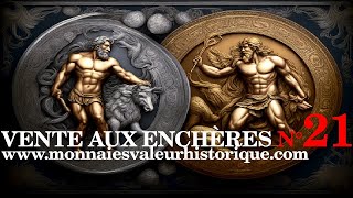 N°21 VENTE AUX ENCHÈRES NUMISMATIQUE PROFESSIONNELLE Live commissaire priseur bon plan achat [upl. by Tarkany435]