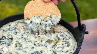 Easy Appetizers Spinach and Artichoke Dip Recipe  Natashas Kitchen [upl. by Ginelle]