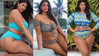 FASHION NOVA PLUS SIZE SWIMWEAR LOOKBOOK  LATECIA THOMAS [upl. by Riay]