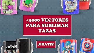 Pack Gratis de Diseños para Sublimar Tazas [upl. by Erodavlas]