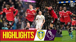 Reds score four to win epic Elland Road clash  Leeds United 24 Manchester United  Premier League [upl. by Hanahs]