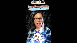 Jus Soli vs Jus Sanguinis  Meanings and Pronunciations [upl. by Takara]