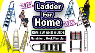 Top 6 Best Ladder For Home Use In India 2024  Steel Aluminum Fiberglass Ladder [upl. by Eberhart]