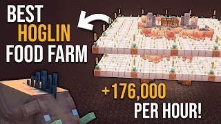 Minecraft BEST Hoglin Farm 121  NEW  176000HR [upl. by Itsirk]