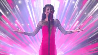 Aminata Savadogo  Love Injected Latvia Eurovision General repetition 2 semifinals [upl. by Llehcar]