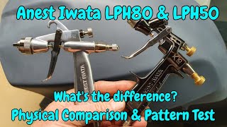 Iwata LPH80 Vs LPH50 Whats The Difference Mini Micro Sprayguns E4 amp E2 Caps [upl. by Brig]