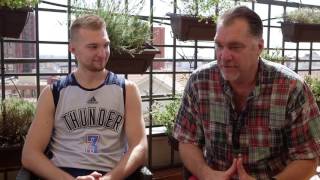 Father to Son Domantas Sabonis Makes Preseason Debut with Thunder [upl. by Farhsa963]