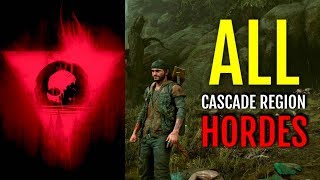 SURVIVAL MODE  DEFEATING ALL HORDES AT CASCADE REGION HORDE LOCATIONS  GAMEPLAY  DAYS GONE [upl. by Anirahtak]