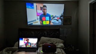 Crenova LED Projector Review  So Small But it Works [upl. by Roselyn]