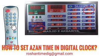 AZAN TIME SETTING  ROSHAN TIMES [upl. by Arimay]