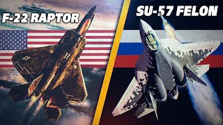 Stealth Vs Hypersonic  F22 Raptor Vs Su57 Felon  Digital Combat Simulator  DCS [upl. by Nelra]