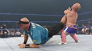 Mini Kurt Angle turns the tables on Kurt Angle SmackDown Oct 16 2003 [upl. by Dittman]