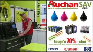 Auchan France  Recharge de cartouches d’encre services [upl. by Giza]