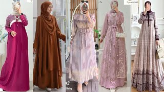 TOP 40 GAMIS MODEL SEKARANG GAMIS KONDANGAN GAMIS CASUAL YANG LAGI TREND [upl. by Naliorf]