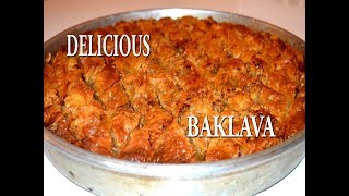 DELICIOUS BAKLAVA RECIPE BY TURKISH CUISINE [upl. by Naeroled300]