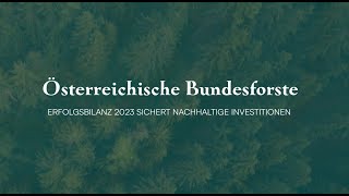 ÖBf AG Erfolgsbilanz 2023 sichert nachhaltige Investitionen für Österreich [upl. by Jewett]