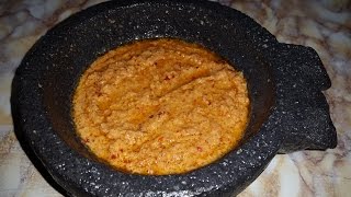 SALSA DE CACAHUATE CON CHILE SERRANOestilo veracruzana [upl. by Garibold]