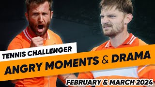 Tennis Angry Moments amp Drama  Challengers  February amp March 2024 [upl. by Sharos860]