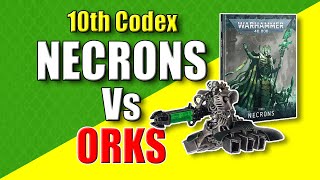 10th Edition Necron Codex Battle Report [upl. by Amiaj]