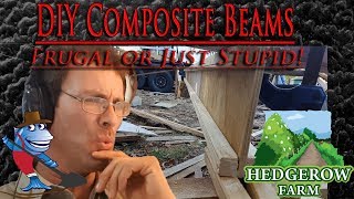 DIY Improvised Composite Beams from scrap wood and waste [upl. by Mich671]