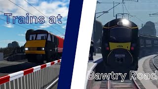 Trains at Bawtry Road in British Railway Roblox [upl. by Earb]