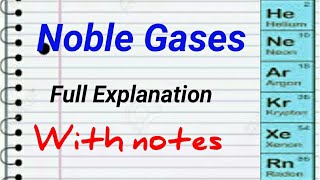 Noble gases Chemistry  Elements of Group 18 chemistry  Noble gases full explained By MM Education [upl. by Canute]