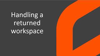 Web Planning Domain Basics 7 of 8  Handling a returned workspace [upl. by Eiddam]