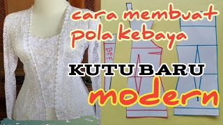 pola kebaya kutu baru kebaya kutu baru modern [upl. by Limay]