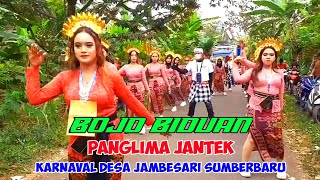 PANGLIMA JANTEK  DJ BOJO BIDUAN  KARNAVAL DESA JAMBESARI SUMBERBARU 2024 DIRGAHAYU 79 [upl. by Adnowat]