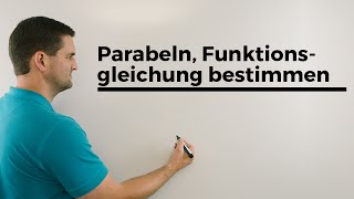 Parabeln Funktionsgleichung bestimmen Übersicht quadratische Funktionen  Mathe by Daniel Jung [upl. by Annij]