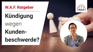 Kündigung wegen Kundenbeschwerde  Betriebsrat Video [upl. by Crin]