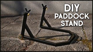 Make An Adjustable Paddock Stand  Motorbike Stand [upl. by Acirred]