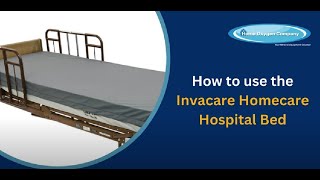 Invacare Homecare Hospital Bed Complete Walk through [upl. by Yhotmit]