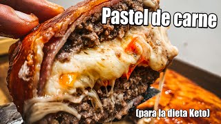 COMO HACEMOS Pastel de carne para la dieta Keto [upl. by Yrotciv]