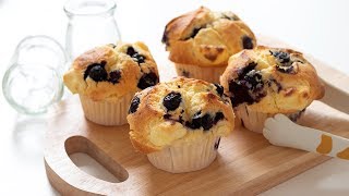 ブルーベリー＆チーズマフィンの作り方 Blueberry amp Cream cheese Muffin｜HidaMari Cooking [upl. by Naut100]