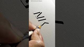 Amazing NIKE logo in 3D shadow lettering shortsfeed 3dart [upl. by Leumel]