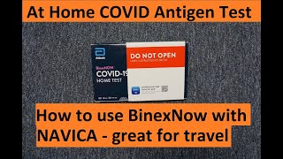 How to use BinaxNOW COVID Antigen Test with eMed NAVICA  Home Test [upl. by Aicilaf]