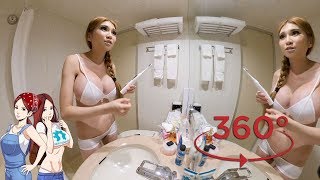 Oclean X Touchscreen Toothbrush Review 360º VR [upl. by Yetnom568]