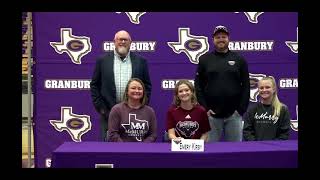 Granbury High SchoolSpring Signing Day [upl. by Ileane]