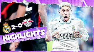 Real Madrid 20 RB Leipzig  Highlights  Champions League [upl. by Latashia]