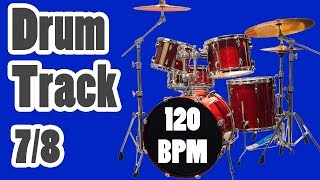 78 Drum Loop  120 BPM  Visual Metronome [upl. by Anelegna400]