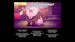 Gravity Falls All Season 1 End Credits [upl. by Masterson858]