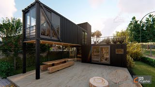 Casa de Container  Projeto 422 [upl. by Kinsman422]