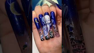 CASPER nail art 🕸️👻💙 nailart nailartist naildesign nailtech gelnails nails nailstyle [upl. by Yul]